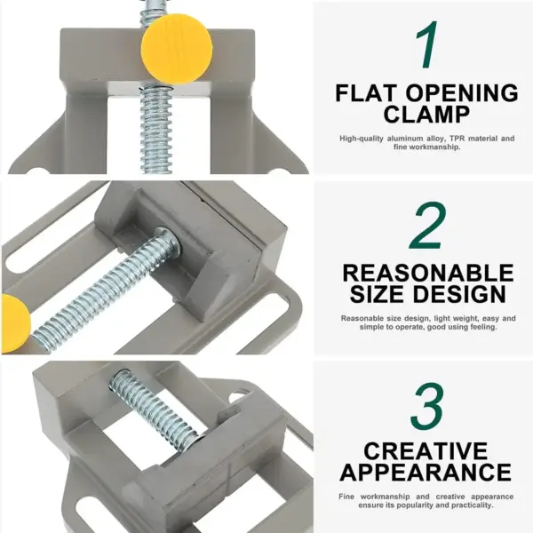 Aluminum Alloy Right Angle Clamp for DIY and Professional Use - Image 3