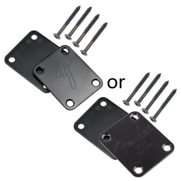 Stainless Steel 4-Bolt Guitar Neck Plate - Image 7