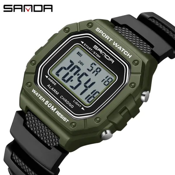 SANDA 2156 Digital Sports Watch for Men - Image 14