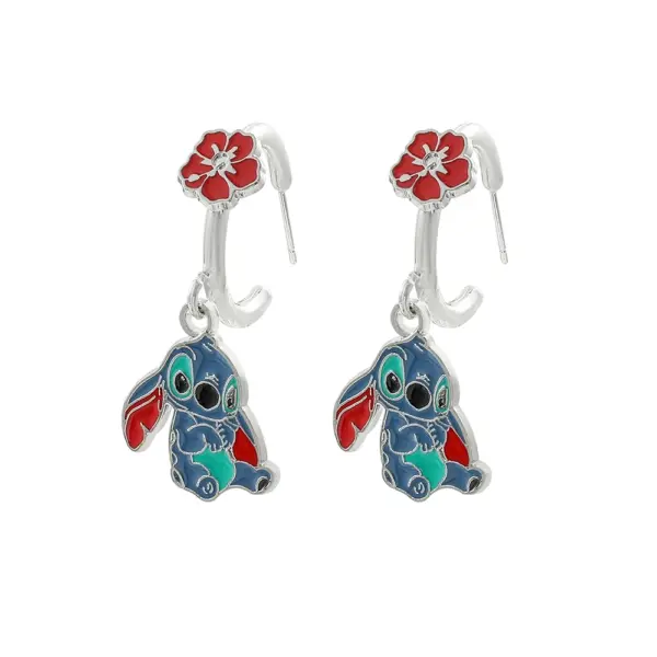 Disney Stitch Flower Stud Earrings - Image 9