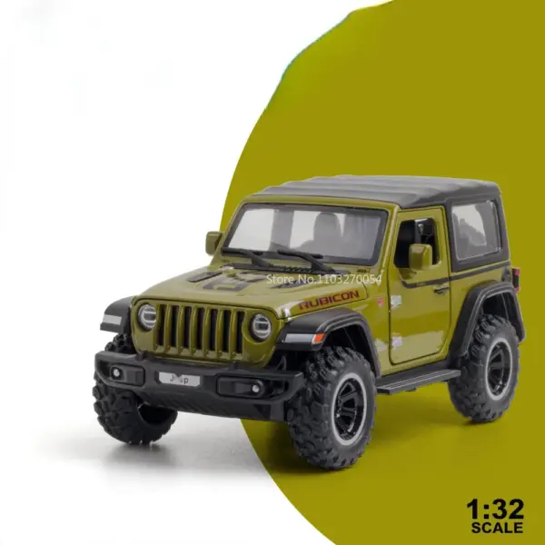 1/32 Wrangler Rubicon Alloy Diecast Model Car - Image 8