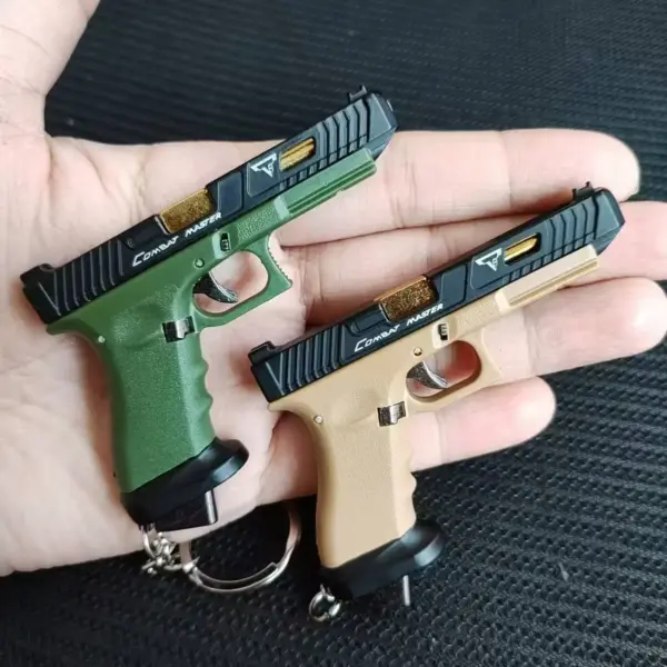 Mini Alloy G34 Pistol Keychain Fidget Toy - Image 5