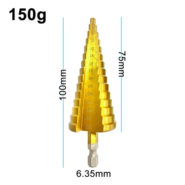 Titanium Plated Step Drill Bit Set 3-32mm - Image 9