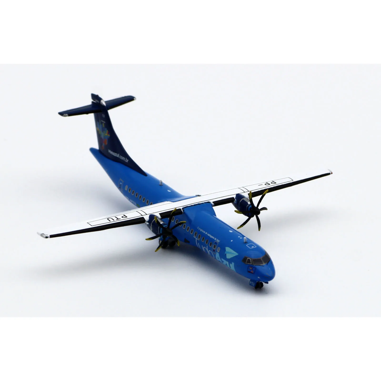 Collectible Blue ATR 72-500 Diecast Aircraft Model 2 Collectible Blue ATR 72-500 Diecast Aircraft Model - Image 2
