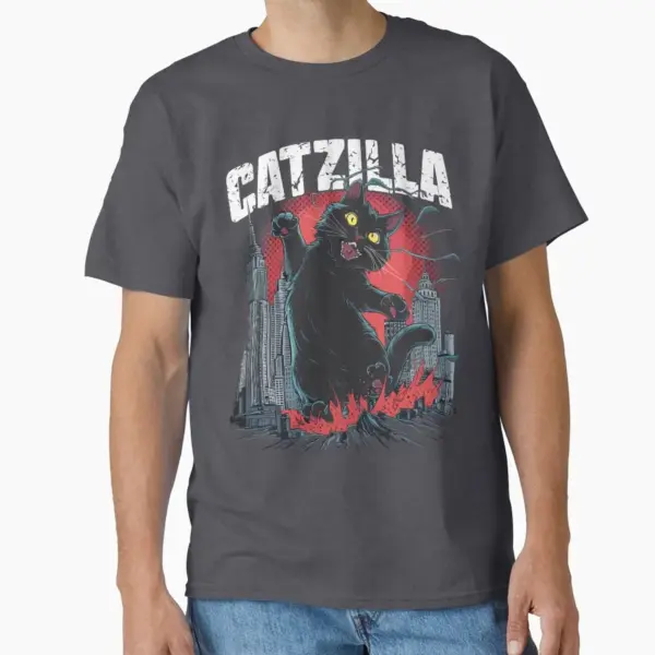 Funny Cat Catzilla T-Shirt for Cat Lovers - Image 6