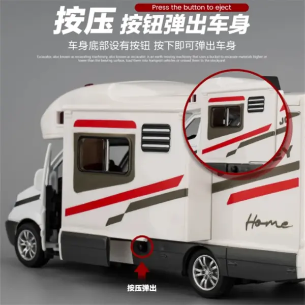 1:30 Scale Alloy Luxury RV Caravan Model - Image 5