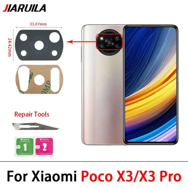 Rear Camera Glass Lens Kit for Xiaomi Poco X Series - Image 6