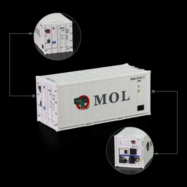 HO Scale 20ft Hi-Cube Reefer Container - Image 11
