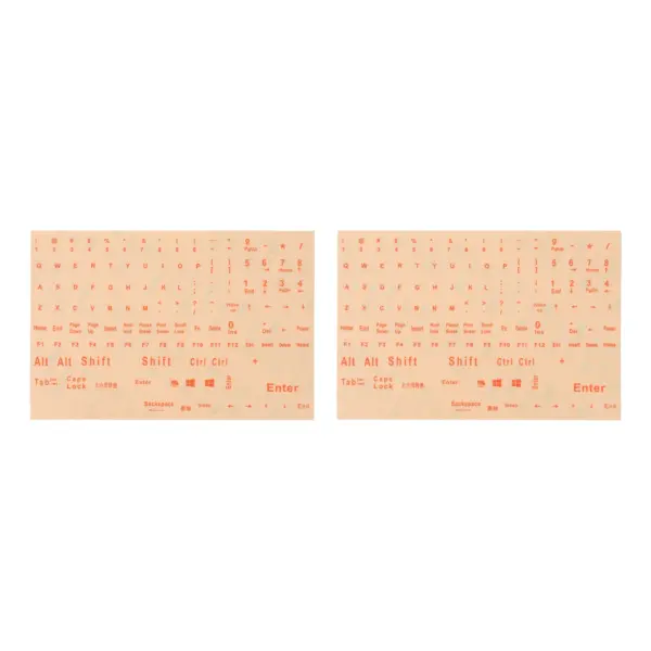 2 Sheets English Keyboard Stickers for Laptops - Image 7