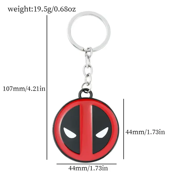 Deadpool Antique Finish Metal Keychain - Image 6