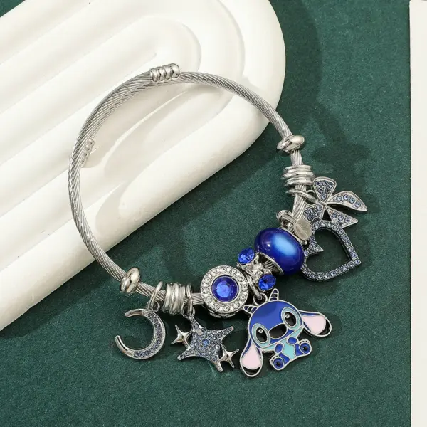 Stitch Love Heart Beaded Bracelet - Image 3
