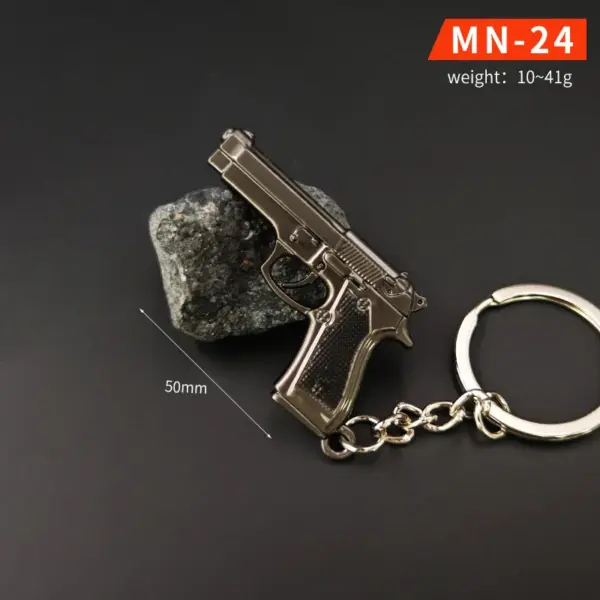 Chicken Dinner Game Keychain Set with P90 and AWM - Image 21