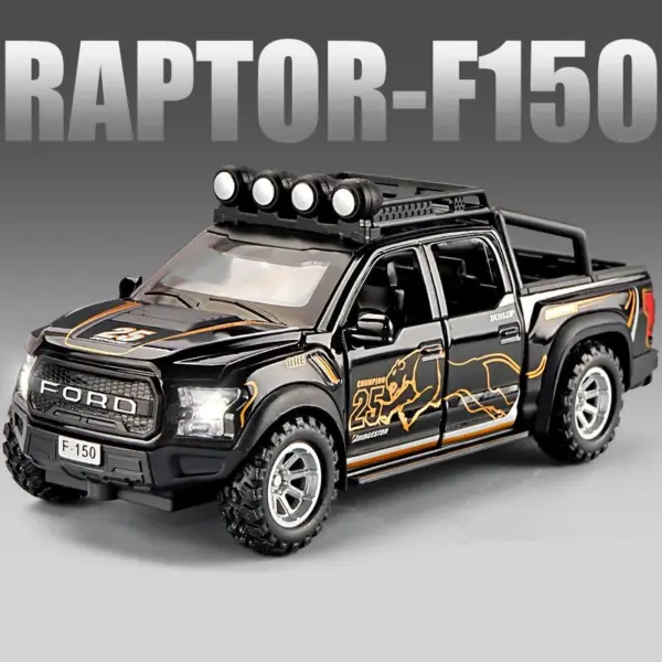 1:32 Alloy Ford Raptor F150 Diecast Model - Image 7