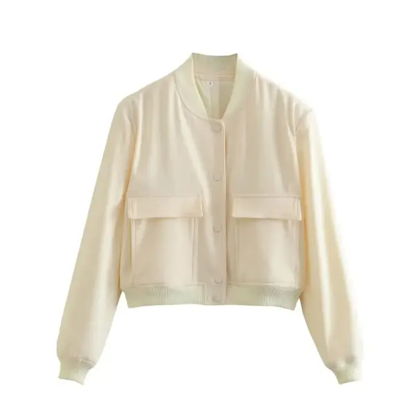 Willshela Women's V-Neck Bomber Jacket - Image 15