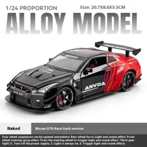 Nissan GTR R35 1:24 Diecast Model Car 16 S38d32f7c82b4490ebb4c225c61ae3724x
