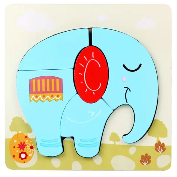 Wooden 3D Animal Puzzle for Early Learning - Image 9