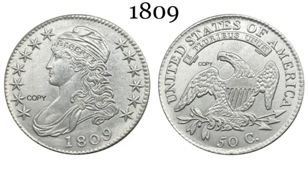 Capped Bust Commemorative Half Dollar Replica - Image 8