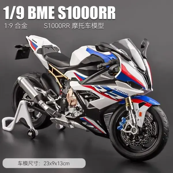 BMW S1000RR Diecast Motorcycle Model with Sound - Image 5