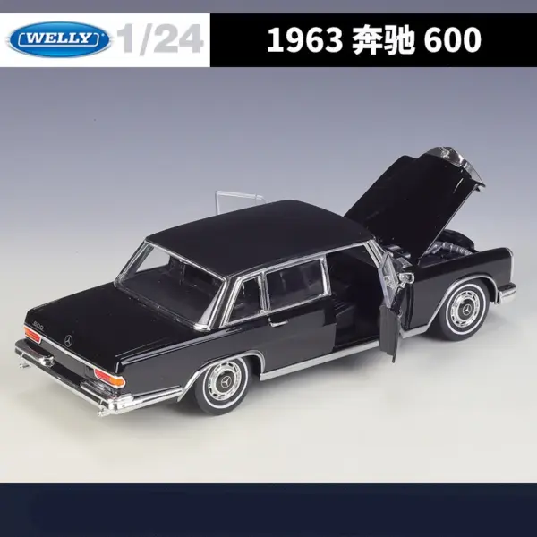 1:24 Mercedes Benz 600 Diecast Model Car - Image 5