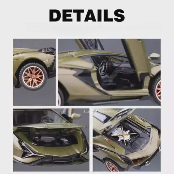 1:32 Scale Sian FKP37 Alloy Car Model - Image 3