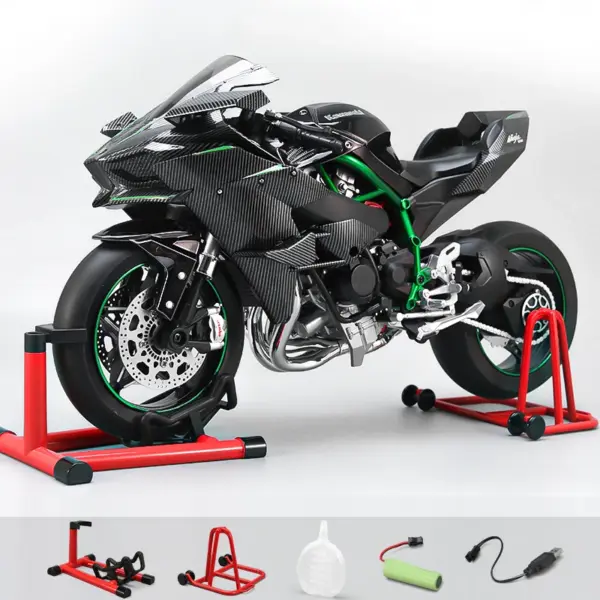 1:6 Scale Kawasaki H2R Diecast Motorcycle Model - Image 7