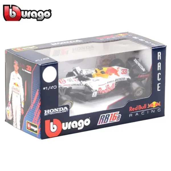 Bburago 1:43 RB16b Red Bull F1 Model Car - Image 6