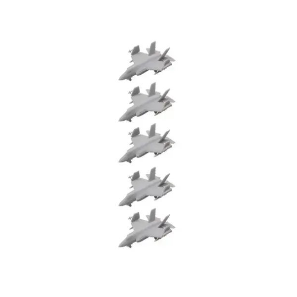 5PCS F-35C Stealth Fighter Model Airplanes - Image 8