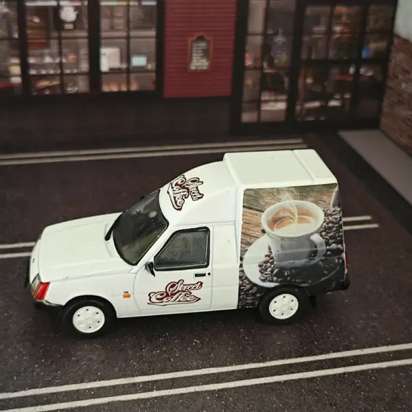 1:43 Coffee Shop Delivery Van Model - Image 3