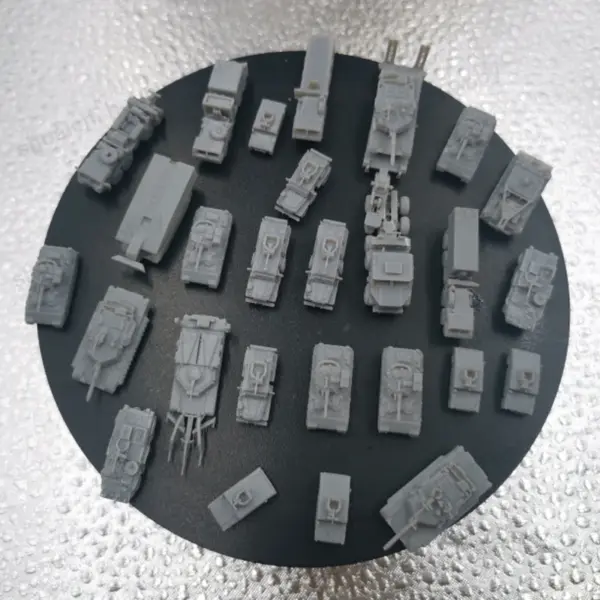 1Set 1/350 Scale Uncolored Military Vehicle Kit - Image 4