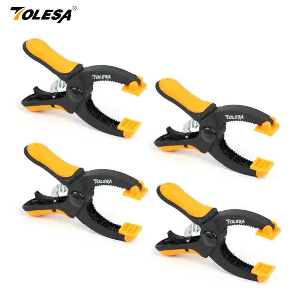 TOLESA 4PCS 5 inches Ratcheting Clamps Set