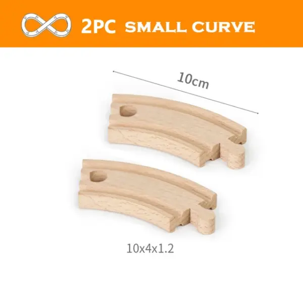 Wooden Train Track Accessories for Railway Fun - Image 25