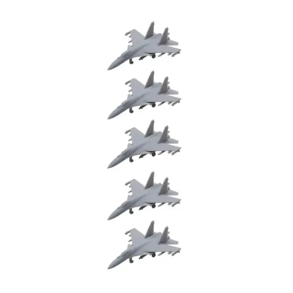 5PCS Su-37 Flanker-F Fighter Jet Models - Image 8