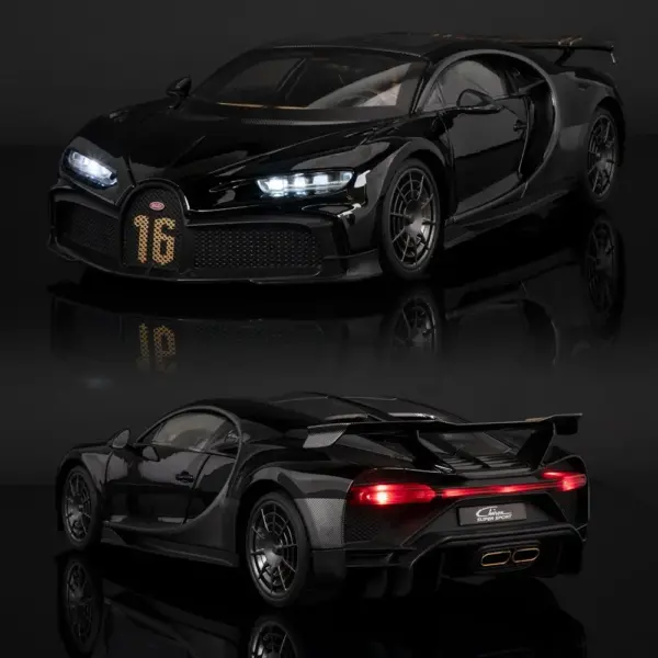 Large 1:18 Bugatti Chiron Diecast Model for Collection - Image 2