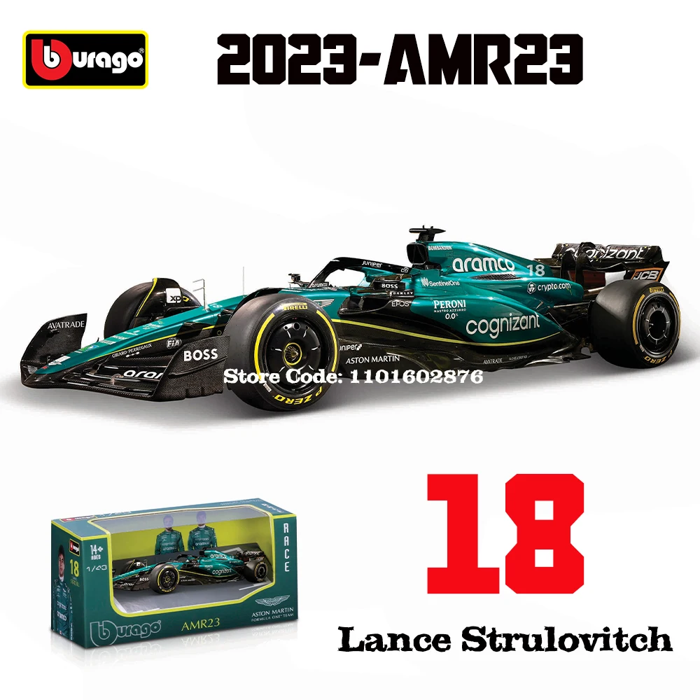 Bburago 1:43 F1 Diecast Car Model Set 16 Bburago 1:43 F1 Diecast Car Model Set - Image 16
