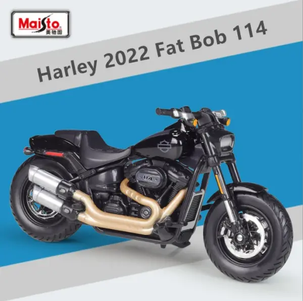 Maisto 1:18 Harley Davidson Fat Bob Model - Image 10
