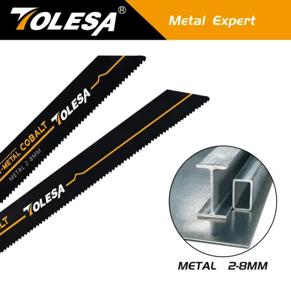 TOLESA 5PCS Bi-Metal Reciprocating Saw Blades - Image 4