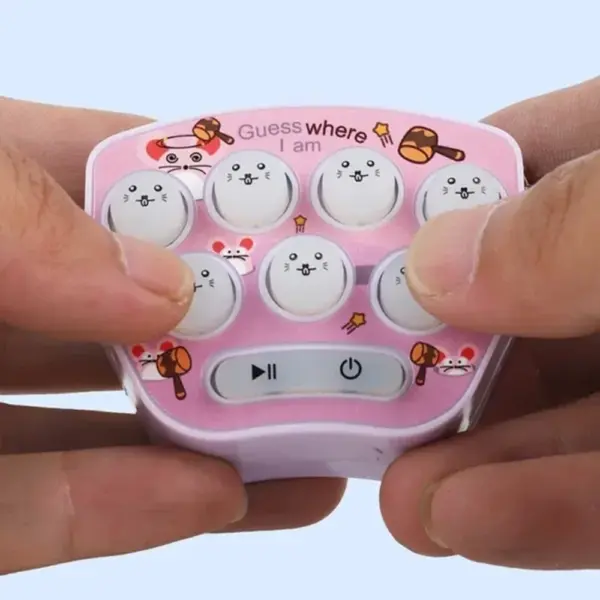 Whack A Mole Game Keychain Toy for Adults