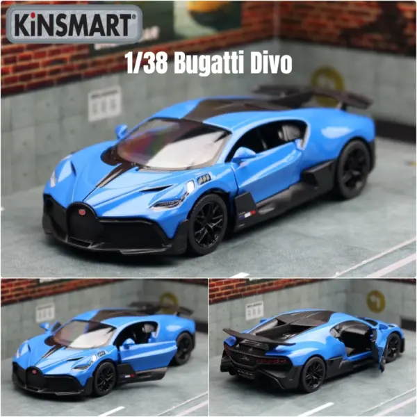 KiNSMART 1/38 Bugatti Divo Diecast Model - Image 9