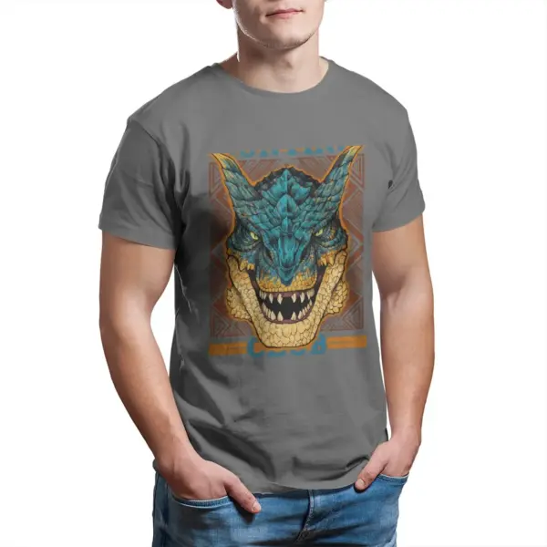 Monster Hunter World Tigrex T-Shirt for Men - Image 10