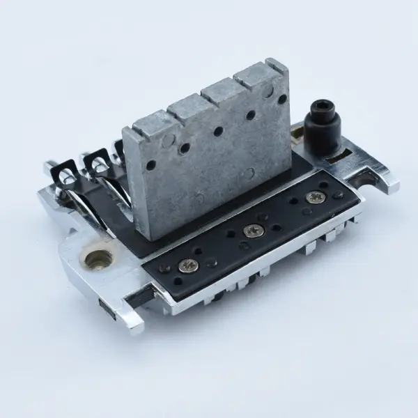 Chrome Electric Guitar Tremolo System Bridge Set - Image 4