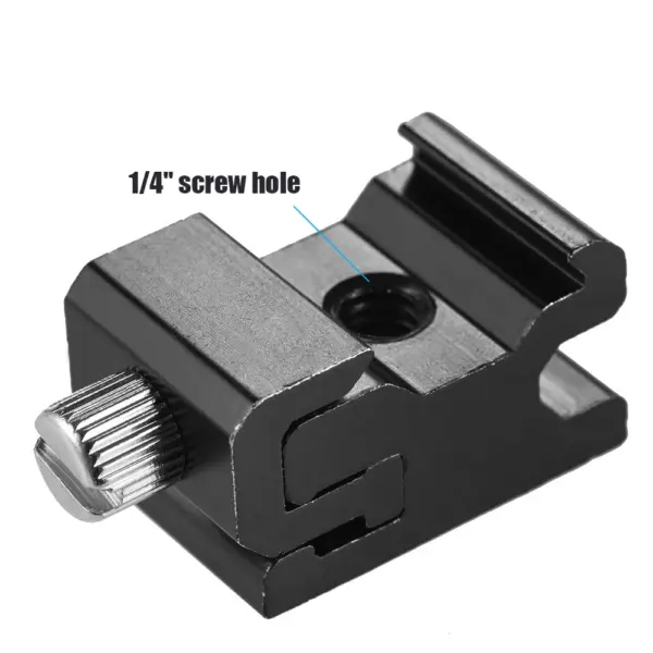 Aluminum Cold Shoe Flash Light Holder - Image 6