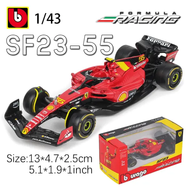 Bburago 1:43 F1 Diecast Car Model Collection - Image 24