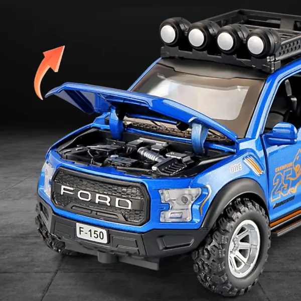 1:32 Alloy Ford Raptor F150 Diecast Model - Image 5
