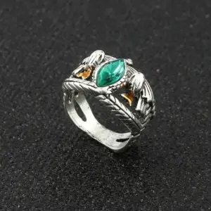 Barahir Ring with Green Crystal for Cosplay