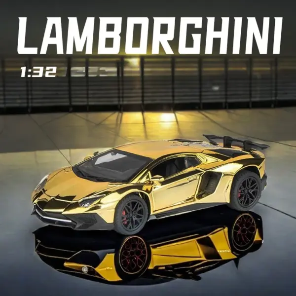Electroplated Lamborghini SVJ Model 1:32 - Image 4