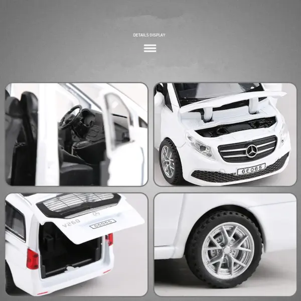 1:32 Alloy MPV Car Model Diecast Vehicle - Image 4