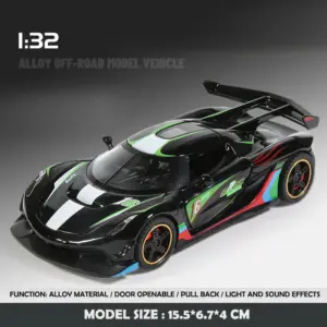 Diecast 1:32 Jesko Super Car Model 16 S3cabe37ee748458b925dd0c84af5a5f23