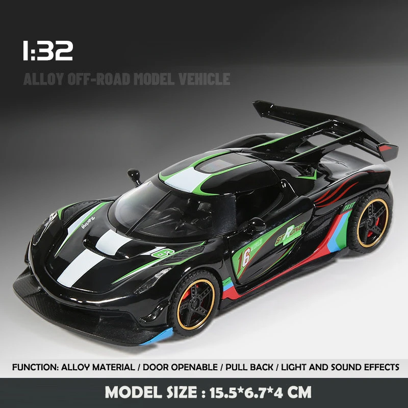 Diecast 1:32 Jesko Super Car Model 8 Diecast 1:32 Jesko Super Car Model - Image 8