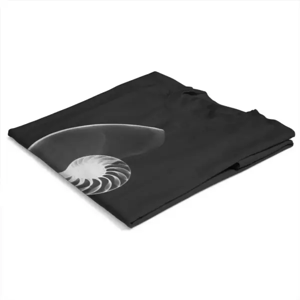 Fibonacci Nautilus Shell Graphic Cotton T-Shirt - Image 4