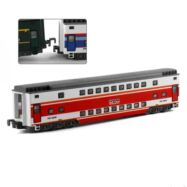 1:87 Alloy Double Deck Train Model - Image 7